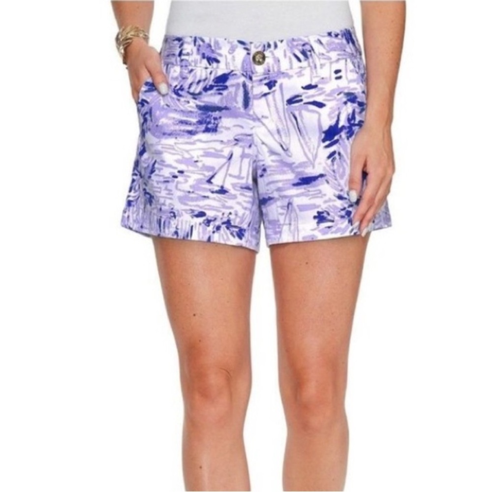 Lilly Pulitzer 5” Callahan lilac verben rock the dock Shorts preppy 51771